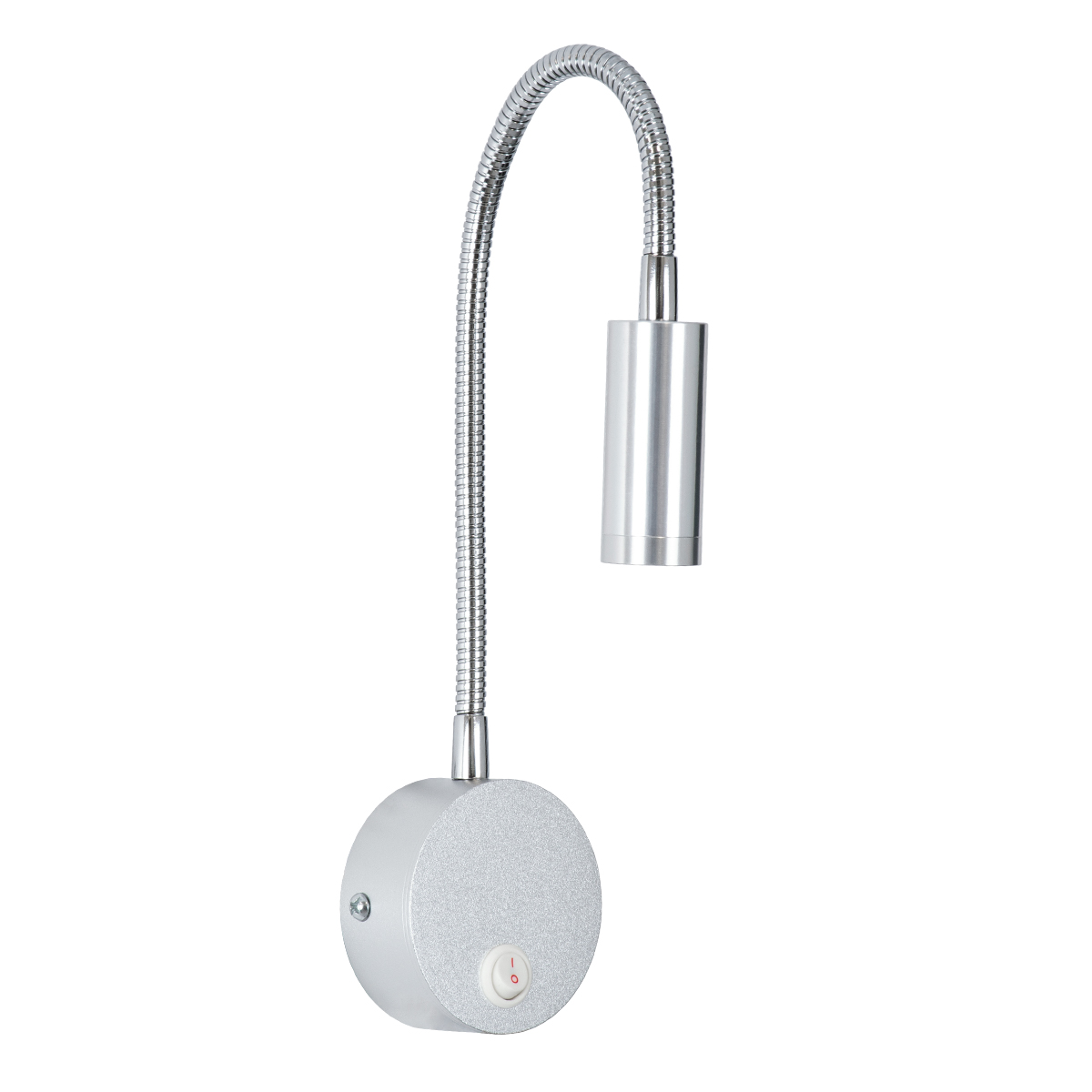 GloboStar® GOOSE 60879 Μοντέρνο Φωτιστικό Τοίχου - Απλίκα Ξενοδοχείου Bed Side LED 3W 300lm 36° AC 220-240V - Reading Light - Μ6.5 x Π15 x Υ24.5cm - Φυσικό Λευκό 4500K - Ασημί Νίκελ - 3 Xρόνια Εγγύηση - Image 2