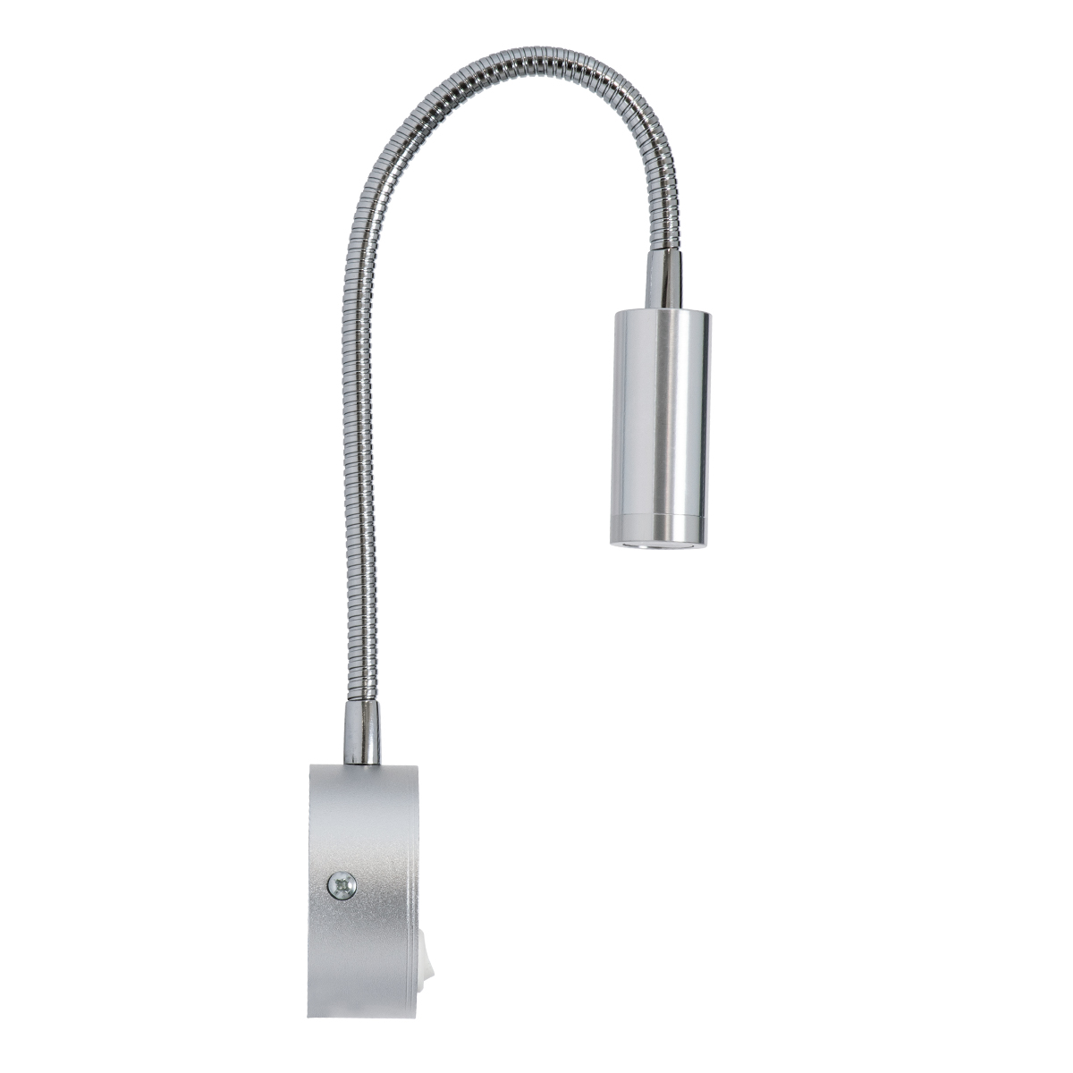 GloboStar® GOOSE 60879 Μοντέρνο Φωτιστικό Τοίχου - Απλίκα Ξενοδοχείου Bed Side LED 3W 300lm 36° AC 220-240V - Reading Light - Μ6.5 x Π15 x Υ24.5cm - Φυσικό Λευκό 4500K - Ασημί Νίκελ - 3 Xρόνια Εγγύηση - Image 5