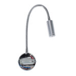 GloboStar® GOOSE 60879 Μοντέρνο Φωτιστικό Τοίχου - Απλίκα Ξενοδοχείου Bed Side LED 3W 300lm 36° AC 220-240V - Reading Light - Μ6.5 x Π15 x Υ24.5cm - Φυσικό Λευκό 4500K - Ασημί Νίκελ - 3 Xρόνια Εγγύηση - Image 6