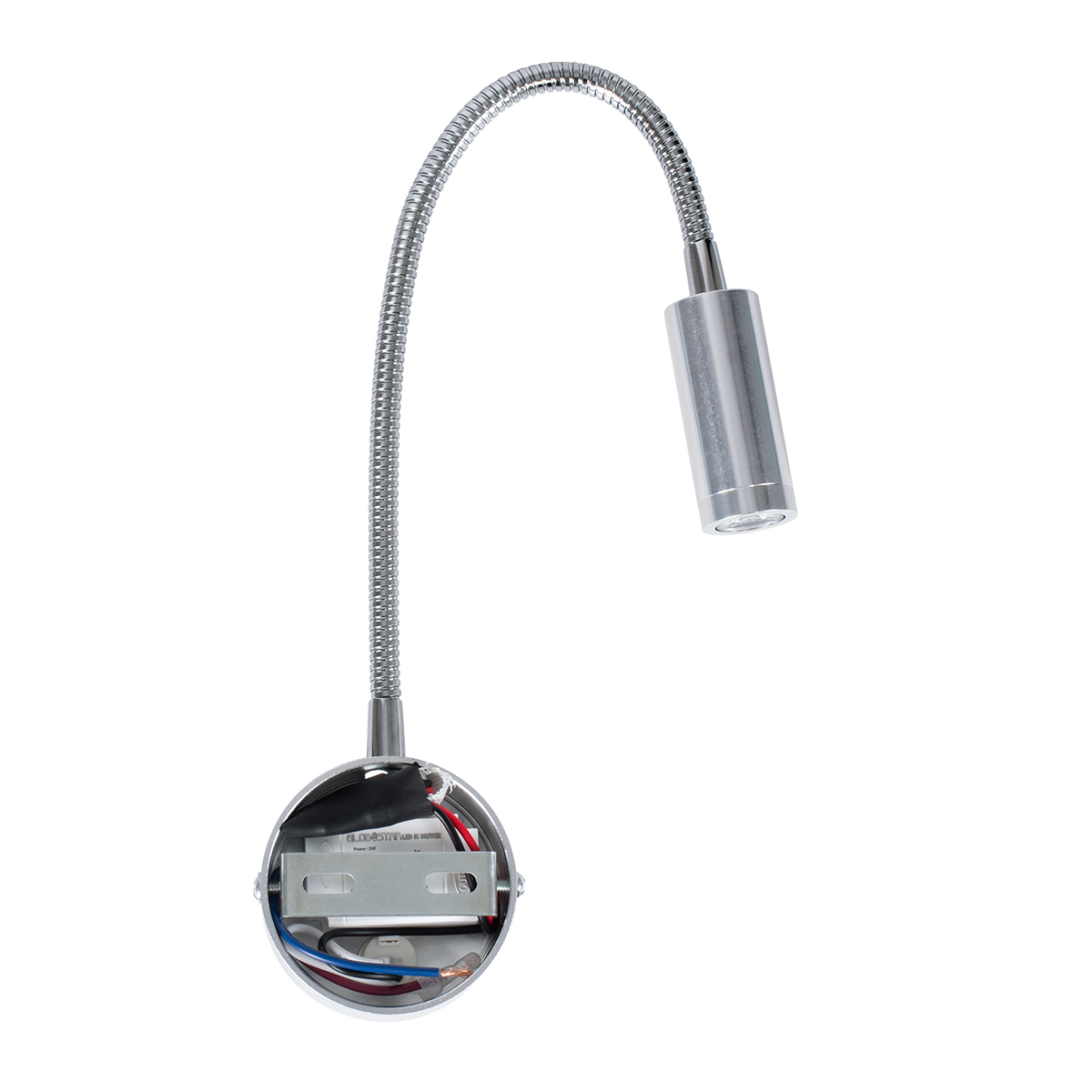 GloboStar® GOOSE 60879 Μοντέρνο Φωτιστικό Τοίχου - Απλίκα Ξενοδοχείου Bed Side LED 3W 300lm 36° AC 220-240V - Reading Light - Μ6.5 x Π15 x Υ24.5cm - Φυσικό Λευκό 4500K - Ασημί Νίκελ - 3 Xρόνια Εγγύηση - Image 6