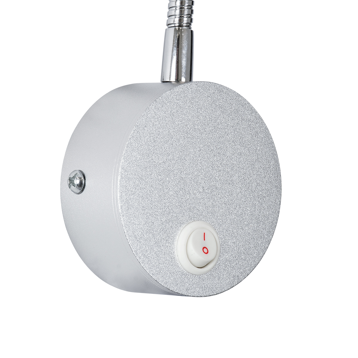 GloboStar® GOOSE 60879 Μοντέρνο Φωτιστικό Τοίχου - Απλίκα Ξενοδοχείου Bed Side LED 3W 300lm 36° AC 220-240V - Reading Light - Μ6.5 x Π15 x Υ24.5cm - Φυσικό Λευκό 4500K - Ασημί Νίκελ - 3 Xρόνια Εγγύηση - Image 8