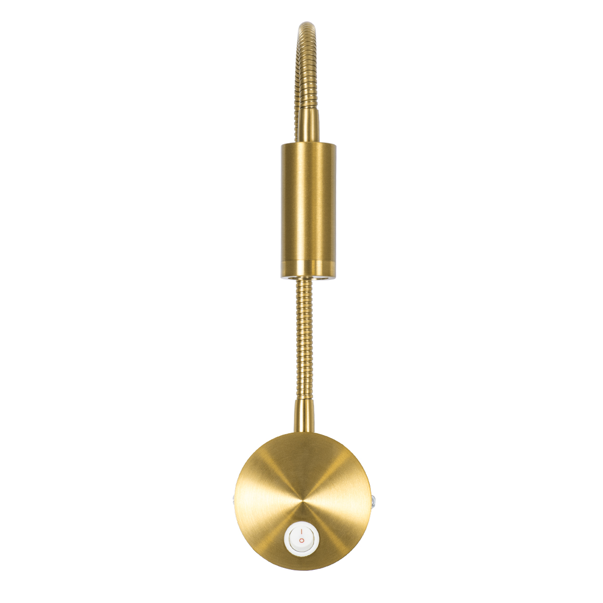 GloboStar® GOOSE 60880 Μοντέρνο Φωτιστικό Τοίχου - Απλίκα Ξενοδοχείου Bed Side LED 3W 300lm 36° AC 220-240V - Reading Light - Μ6.5 x Π15 x Υ24.5cm - Φυσικό Λευκό 4500K - Χρυσό Βούρτσας - 3 Xρόνια Εγγύηση - Image 3