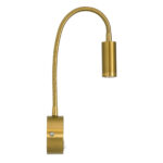 GloboStar® GOOSE 60880 Μοντέρνο Φωτιστικό Τοίχου - Απλίκα Ξενοδοχείου Bed Side LED 3W 300lm 36° AC 220-240V - Reading Light - Μ6.5 x Π15 x Υ24.5cm - Φυσικό Λευκό 4500K - Χρυσό Βούρτσας - 3 Xρόνια Εγγύηση - Image 5