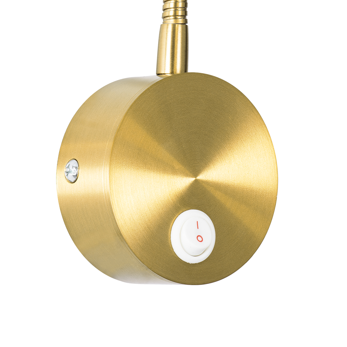 GloboStar® GOOSE 60880 Μοντέρνο Φωτιστικό Τοίχου - Απλίκα Ξενοδοχείου Bed Side LED 3W 300lm 36° AC 220-240V - Reading Light - Μ6.5 x Π15 x Υ24.5cm - Φυσικό Λευκό 4500K - Χρυσό Βούρτσας - 3 Xρόνια Εγγύηση - Image 8