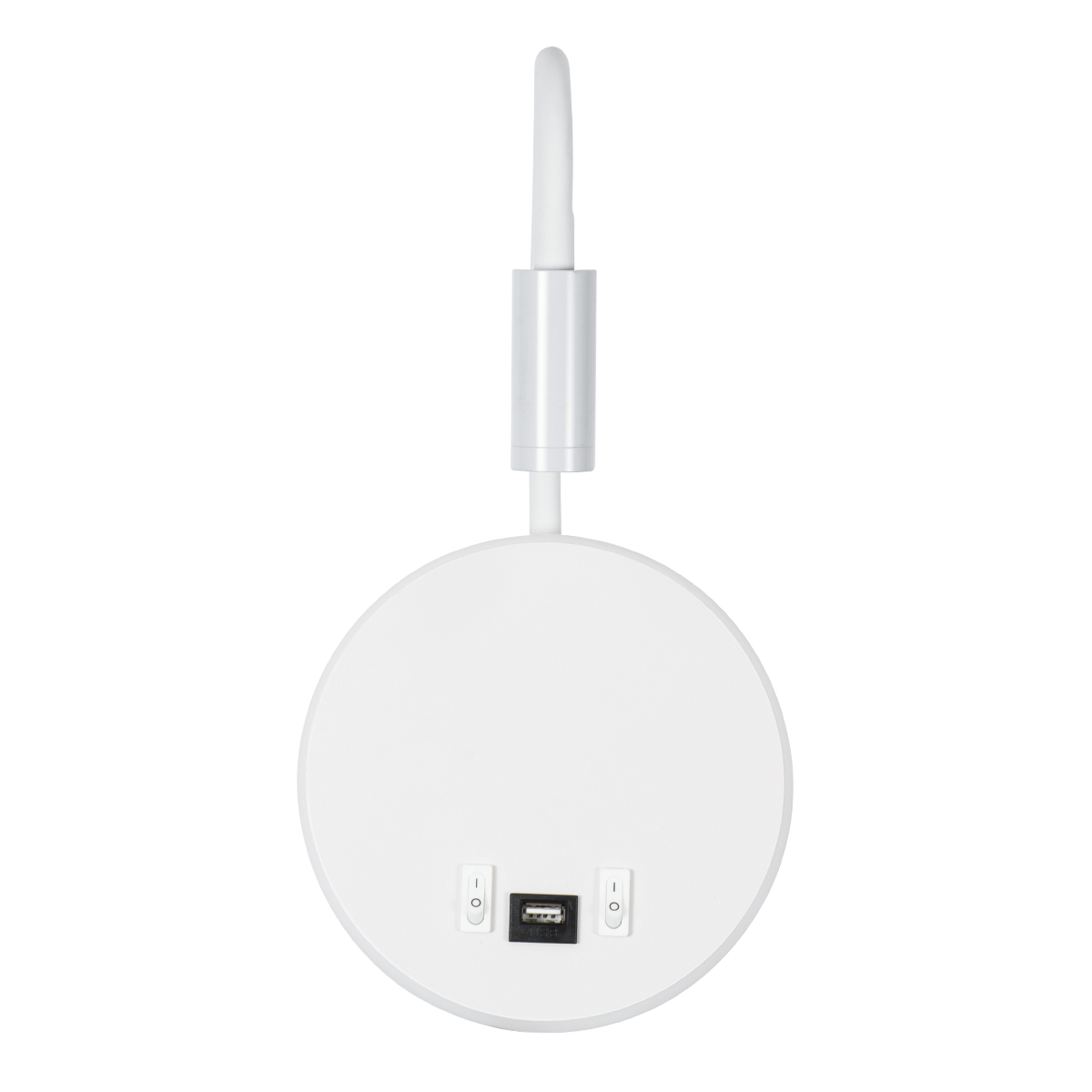 GloboStar® GOOSE 60881 Μοντέρνο Φωτιστικό Τοίχου - Απλίκα Ξενοδοχείου Bed Side LED 6W 600lm 36° & 360° AC 220-240V - Reading Light & 360° Κρυφός Φωτισμός - Φορτιστής USB 3A - Μ15.5 x Π15 x Υ30.5cm - Φυσικό Λευκό 4500K - Λευκό - 3 Xρόνια Εγγύηση - Image 3