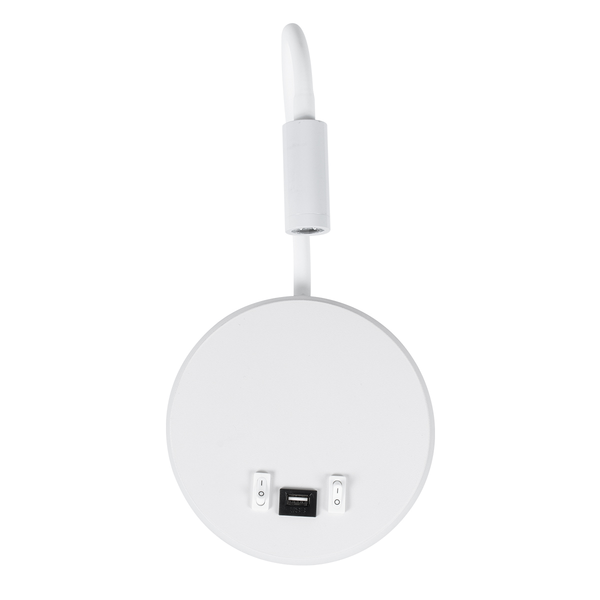 GloboStar® GOOSE 60881 Μοντέρνο Φωτιστικό Τοίχου - Απλίκα Ξενοδοχείου Bed Side LED 6W 600lm 36° & 360° AC 220-240V - Reading Light & 360° Κρυφός Φωτισμός - Φορτιστής USB 3A - Μ15.5 x Π15 x Υ30.5cm - Φυσικό Λευκό 4500K - Λευκό - 3 Xρόνια Εγγύηση - Image 4