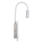 GloboStar® GOOSE 60881 Μοντέρνο Φωτιστικό Τοίχου - Απλίκα Ξενοδοχείου Bed Side LED 6W 600lm 36° & 360° AC 220-240V - Reading Light & 360° Κρυφός Φωτισμός - Φορτιστής USB 3A - Μ15.5 x Π15 x Υ30.5cm - Φυσικό Λευκό 4500K - Λευκό  - 3 Xρόνια Εγγύηση - Image 5