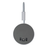 GloboStar® GOOSE 60882 Μοντέρνο Φωτιστικό Τοίχου - Απλίκα Ξενοδοχείου Bed Side LED 6W 600lm 36° & 360° AC 220-240V - Reading Light & 360° Κρυφός Φωτισμός - Φορτιστής USB 3A - Μ15.5 x Π15 x Υ30.5cm - Φυσικό Λευκό 4500K - Γκρι Ανθρακί - 3 Xρόνια Εγγύηση - Image 3
