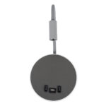 GloboStar® GOOSE 60882 Μοντέρνο Φωτιστικό Τοίχου - Απλίκα Ξενοδοχείου Bed Side LED 6W 600lm 36° & 360° AC 220-240V - Reading Light & 360° Κρυφός Φωτισμός - Φορτιστής USB 3A - Μ15.5 x Π15 x Υ30.5cm - Φυσικό Λευκό 4500K - Γκρι Ανθρακί - 3 Xρόνια Εγγύηση - Image 4