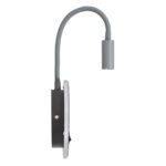 GloboStar® GOOSE 60882 Μοντέρνο Φωτιστικό Τοίχου - Απλίκα Ξενοδοχείου Bed Side LED 6W 600lm 36° & 360° AC 220-240V - Reading Light & 360° Κρυφός Φωτισμός - Φορτιστής USB 3A - Μ15.5 x Π15 x Υ30.5cm - Φυσικό Λευκό 4500K - Γκρι Ανθρακί - 3 Xρόνια Εγγύηση - Image 5