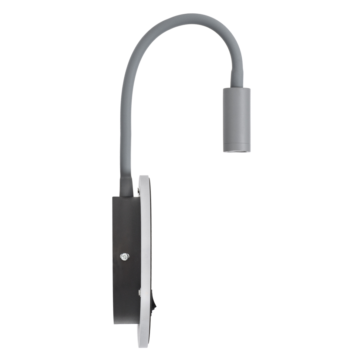 GloboStar® GOOSE 60882 Μοντέρνο Φωτιστικό Τοίχου - Απλίκα Ξενοδοχείου Bed Side LED 6W 600lm 36° & 360° AC 220-240V - Reading Light & 360° Κρυφός Φωτισμός - Φορτιστής USB 3A - Μ15.5 x Π15 x Υ30.5cm - Φυσικό Λευκό 4500K - Γκρι Ανθρακί - 3 Xρόνια Εγγύηση - Image 5