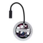 GloboStar® GOOSE 60883 Μοντέρνο Φωτιστικό Τοίχου - Απλίκα Ξενοδοχείου Bed Side LED 6W 600lm 36° & 360° AC 220-240V - Reading Light & 360° Κρυφός Φωτισμός - Φορτιστής USB 3A - Μ15.5 x Π15 x Υ30.5cm - Φυσικό Λευκό 4500K - Μαύρο - 3 Xρόνια Εγγύηση - Image 6