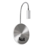 GloboStar® GOOSE 60884 Μοντέρνο Φωτιστικό Τοίχου - Απλίκα Ξενοδοχείου Bed Side LED 6W 600lm 36° & 360° AC 220-240V - Reading Light & 360° Κρυφός Φωτισμός - Φορτιστής USB 3A - Μ15.5 x Π15 x Υ30.5cm - Φυσικό Λευκό 4500K - Ασημί Νίκελ - 3 Xρόνια Εγγύηση - Image 2