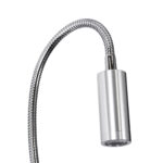GloboStar® GOOSE 60884 Μοντέρνο Φωτιστικό Τοίχου - Απλίκα Ξενοδοχείου Bed Side LED 6W 600lm 36° & 360° AC 220-240V - Reading Light & 360° Κρυφός Φωτισμός - Φορτιστής USB 3A - Μ15.5 x Π15 x Υ30.5cm - Φυσικό Λευκό 4500K - Ασημί Νίκελ - 3 Xρόνια Εγγύηση - Image 7