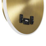 GloboStar® GOOSE 60885 Μοντέρνο Φωτιστικό Τοίχου - Απλίκα Ξενοδοχείου Bed Side LED 6W 600lm 36° & 360° AC 220-240V - Reading Light & 360° Κρυφός Φωτισμός - Φορτιστής USB 3A - Μ15.5 x Π15 x Υ30.5cm - Φυσικό Λευκό 4500K - Χρυσό Βούρτσας - 3 Xρόνια Εγγύηση - Image 8