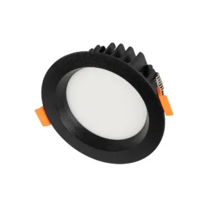 GLOBOSTAR® WATERA 60897 Χωνευτό Downlight Σποτ Panel LED 12W 1500lm 120° AC 220-240V Αδιάβροχο IP54 Ρυθμιζόμενο Λευκό CCT με Διακόπτη στο Σώμα 2700K/4500K/6000K Dimmable - Lumileds SMD Chip & TÜV SÜD Driver - Μαύρο Ματ - Μ10.8 x Π10.8 x Υ3.2cm / Q9cm - 3 Χρόνια Εγγύηση