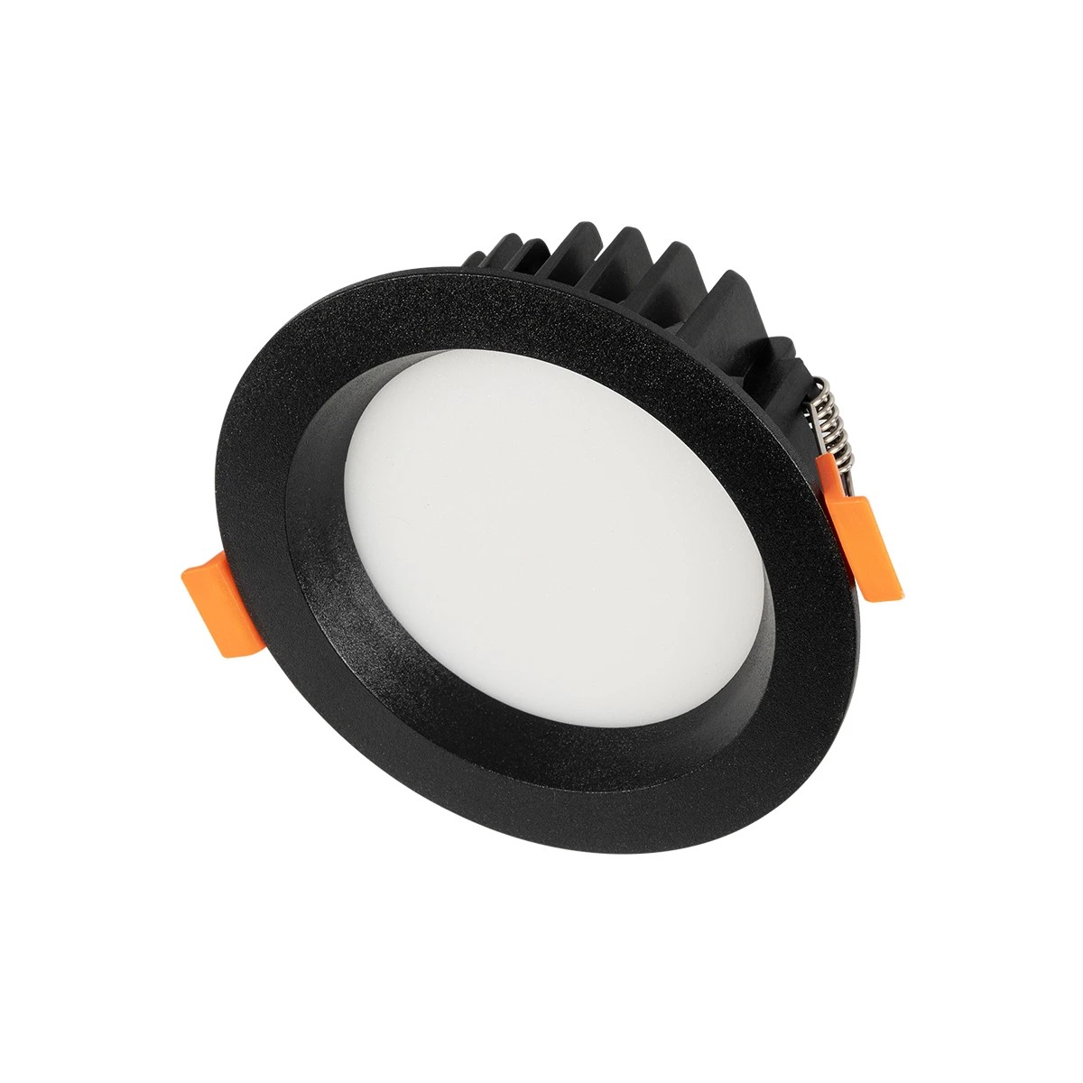 GLOBOSTAR® WATERA 60897 Χωνευτό Downlight Σποτ Panel LED 12W 1500lm 120° AC 220-240V Αδιάβροχο IP54 Ρυθμιζόμενο Λευκό CCT με Διακόπτη στο Σώμα 2700K/4500K/6000K Dimmable - Lumileds SMD Chip & TÜV SÜD Driver - Μαύρο Ματ - Μ10.8 x Π10.8 x Υ3.2cm / Q9cm - 3 Χρόνια Εγγύηση
