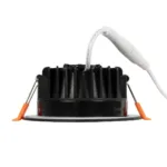 GLOBOSTAR® WATERA 60897 Χωνευτό Downlight Σποτ Panel LED 12W 1500lm 120° AC 220-240V Αδιάβροχο IP54 Ρυθμιζόμενο Λευκό CCT με Διακόπτη στο Σώμα 2700K/4500K/6000K Dimmable - Lumileds SMD Chip & TÜV SÜD Driver - Μαύρο Ματ - Μ10.8 x Π10.8 x Υ3.2cm / Q9cm - 3 Χρόνια Εγγύηση - Image 3