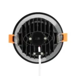 GLOBOSTAR® WATERA 60897 Χωνευτό Downlight Σποτ Panel LED 12W 1500lm 120° AC 220-240V Αδιάβροχο IP54 Ρυθμιζόμενο Λευκό CCT με Διακόπτη στο Σώμα 2700K/4500K/6000K Dimmable - Lumileds SMD Chip & TÜV SÜD Driver - Μαύρο Ματ - Μ10.8 x Π10.8 x Υ3.2cm / Q9cm - 3 Χρόνια Εγγύηση - Image 5