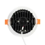 GLOBOSTAR® WATERA 60898 Χωνευτό Downlight Σποτ Panel LED 12W 1500lm 120° AC 220-240V Αδιάβροχο IP54 Ρυθμιζόμενο Λευκό CCT με Διακόπτη στο Σώμα 2700K/4500K/6000K Dimmable - Lumileds SMD Chip & TÜV SÜD Driver - Λευκό Ματ - Μ10.8 x Π10.8 x Υ3.2cm / Q9cm - 3 Χρόνια Εγγύηση - Image 5