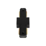 GLOBOSTAR® EUROTRACK-1PH 60903 Μονοφασικός Σύνδεσμος I Επέκτασης Ράγας 2 Καλωδίων 1L+1N για Σύστημα Ράγας Eurotrack-1PH AC 220-240V IP20 - Μαύρο Ματ - Μ9.3 x Π3.5 x Υ1.6cm