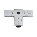 GloboStar® 2L-EUROTRACK 60907 Αντάπτορας Τ(Ταφ) - Μονοφασικός 2 Καλωδίων για όλες τις Ράγες EUROTRACK AC 220-240V IP20 Μ10.7 x Π7 x Υ1.5cm - EUROTRACK® System 1L+1N - Θερμοπλαστικό - Μαύρο - 5 Χρόνια Εγγύηση - Image 3