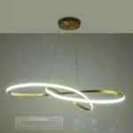 GLOBOSTAR® DEXTER 60920 Μοντέρνο Κρεμαστό Φωτιστικό Οροφής LED 120W 13440lm 300° AC 220-240V IP20 Ρυθμιζόμενο Λευκό CCT με Χειριστήριο από 2700K έως 6000K Dimmable - Lumileds SMD Chip - Χρυσό Βούρτσας - Μ103 x Π103 x Υ30cm - 3 Χρόνια Εγγύηση - Image 13
