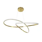 GLOBOSTAR® DEXTER 60920 Μοντέρνο Κρεμαστό Φωτιστικό Οροφής LED 120W 13440lm 300° AC 220-240V IP20 Ρυθμιζόμενο Λευκό CCT με Χειριστήριο από 2700K έως 6000K Dimmable - Lumileds SMD Chip - Χρυσό Βούρτσας - Μ103 x Π103 x Υ30cm - 3 Χρόνια Εγγύηση - Image 4