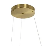GLOBOSTAR® DEXTER 60920 Μοντέρνο Κρεμαστό Φωτιστικό Οροφής LED 120W 13440lm 300° AC 220-240V IP20 Ρυθμιζόμενο Λευκό CCT με Χειριστήριο από 2700K έως 6000K Dimmable - Lumileds SMD Chip - Χρυσό Βούρτσας - Μ103 x Π103 x Υ30cm - 3 Χρόνια Εγγύηση - Image 7
