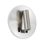 GloboStar® LADY-R 60941 Μοντέρνο Φωτιστικό Τοίχου - Απλίκα Ξενοδοχείου Bed Side LED 6W 600lm 36° & 360° AC 220-240V - Reading Light & Κρυφός Φωτισμός - Φορτιστής USB 3A - Φ15 x Υ7cm - Φυσικό Λευκό 4500K - Νίκελ Βούρτσας - 3 Χρόνια Εγγύηση - Image 2