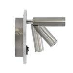 GloboStar® LADY-R 60941 Μοντέρνο Φωτιστικό Τοίχου - Απλίκα Ξενοδοχείου Bed Side LED 6W 600lm 36° & 360° AC 220-240V - Reading Light & Κρυφός Φωτισμός - Φορτιστής USB 3A - Φ15 x Υ7cm - Φυσικό Λευκό 4500K - Νίκελ Βούρτσας - 3 Χρόνια Εγγύηση - Image 4