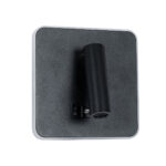 GloboStar® LADY-S 60942 Μοντέρνο Φωτιστικό Τοίχου - Απλίκα Ξενοδοχείου Bed Side LED 6W 600lm 36° & 360° AC 220-240V - Reading Light & Κρυφός Φωτισμός - Φορτιστής USB 3A - Μ15 x Π15 x Υ7cm - Φυσικό Λευκό 4500K - Μαύρο - 3 Χρόνια Εγγύηση