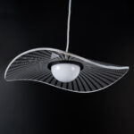 GloboStar® ACRYLICA 60974 Κρεμαστό Φωτιστικό Οροφής Design LED CCT 20W 2240lm 360° AC 220-240V - Εναλλαγή Φωτισμού μέσω Διακόπτη On/Off All In One Ψυχρό 6000k+Φυσικό 4500k+Θερμό 2700k Φ40cm - Μαύρο με Διάφανο Laser Designed Plexiglass - 3 Years Warranty - Image 5