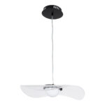 GloboStar® ACRYLICA 60974 Κρεμαστό Φωτιστικό Οροφής Design LED CCT 20W 2240lm 360° AC 220-240V - Εναλλαγή Φωτισμού μέσω Διακόπτη On/Off All In One Ψυχρό 6000k+Φυσικό 4500k+Θερμό 2700k Φ40cm - Μαύρο με Διάφανο Laser Designed Plexiglass - 3 Years Warranty - Image 6