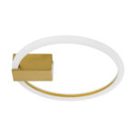 GloboStar® CINDERELLA 60978 Φωτιστικό Οροφής Δαχτυλίδι-Κύκλος LED CCT 16W 1792lm 360° AC 220-240V - Εναλλαγή Φωτισμού μέσω Διακόπτη On/Off All In One Ψυχρό 6000k+Φυσικό 4500k+Θερμό 2700k Φ28cm - Χρυσό Βούρτσας - 3 Years Warranty - Image 5