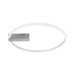 GloboStar® CINDERELLA 60983 Φωτιστικό Οροφής Δαχτυλίδι-Κύκλος LED CCT 30W 3360lm 360° AC 220-240V - Εναλλαγή Φωτισμού μέσω Τηλεχειριστηρίου All In One Ψυχρό 6000k+Φυσικό 4500k+Θερμό 2700k Dimmable Φ50cm - Χρώμιο Νικελ - 3 Years Warranty - Image 4