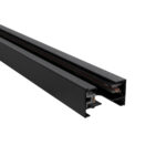 GloboStar® 2L-EUROTRACK 60984-3M Μονοφασική Ράγα 2 Καλωδίων για Σποτ Ράγας LED AC 220-240V IP20 Μ300 x Π3.4 x Υ2cm - EUROTRACK® System 1L+1N - Αλουμίνιο - Μαύρο - 3 Μέτρα - 5 Χρόνια Εγγύηση - Image 2
