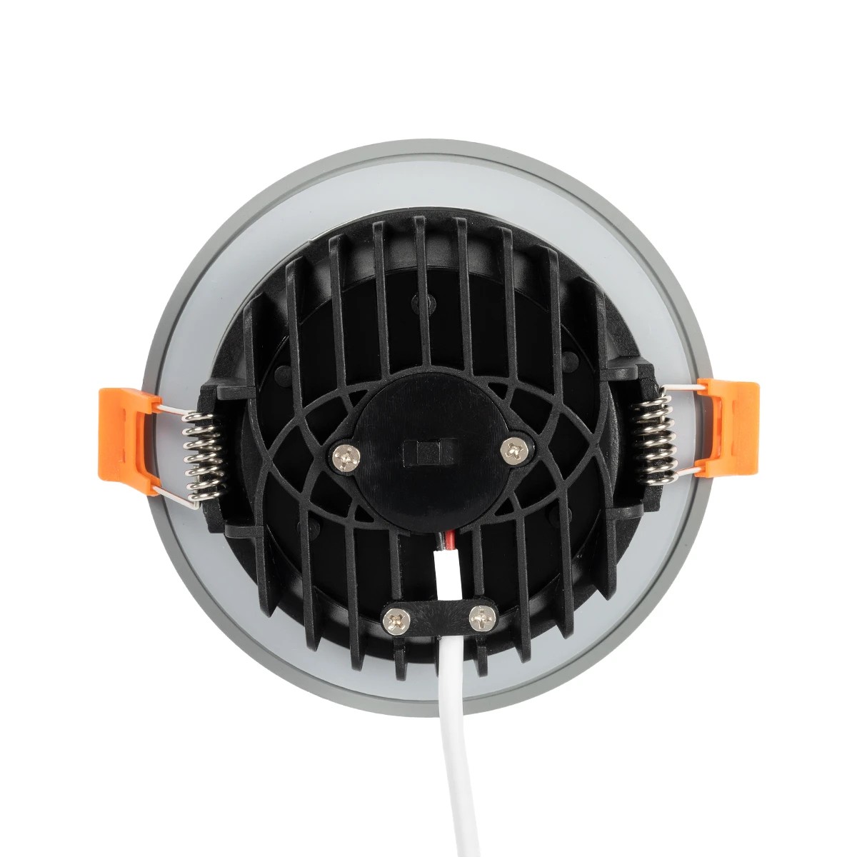 GLOBOSTAR® WATERA 60986 Χωνευτό Downlight Σποτ Panel LED 12W 1500lm 120° AC 220-240V Αδιάβροχο IP54 Ρυθμιζόμενο Λευκό CCT με Διακόπτη στο Σώμα 2700K/4500K/6000K Dimmable - Lumileds SMD Chip & TÜV SÜD Driver - Γκρι Ανθρακί Ματ - Μ10.8 x Π10.8 x Υ3.2cm / Q9cm - 3 Χρόνια Εγγύηση - Image 5