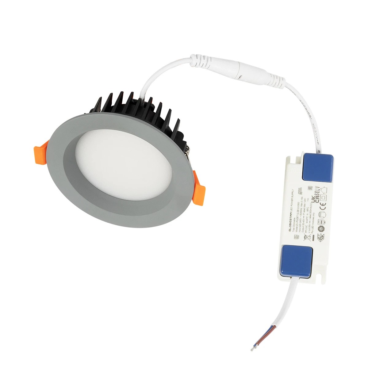 GLOBOSTAR® WATERA 60986 Χωνευτό Downlight Σποτ Panel LED 12W 1500lm 120° AC 220-240V Αδιάβροχο IP54 Ρυθμιζόμενο Λευκό CCT με Διακόπτη στο Σώμα 2700K/4500K/6000K Dimmable - Lumileds SMD Chip & TÜV SÜD Driver - Γκρι Ανθρακί Ματ - Μ10.8 x Π10.8 x Υ3.2cm / Q9cm - 3 Χρόνια Εγγύηση - Image 6