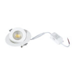GloboStar® LEXIS JOINT 60990 Χωνευτό LED Κινούμενο Spot Downlight 7W 680lm 45° AC 220-240V IP44 Φ12cm x Υ3.1cm - Στρόγγυλο - Λευκό - Φυσικό Λευκό 4500K - Bridgelux Chip - TÜV Certified Driver - 5 Years Warranty - Image 10