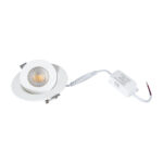 GloboStar® LEXIS JOINT 60991 Χωνευτό LED Κινούμενο Spot Downlight 7W 660lm 45° AC 220-240V IP44 Φ12cm x Υ3.1cm - Στρόγγυλο - Λευκό - Θερμό Λευκό 2700K - Bridgelux Chip - TÜV Certified Driver - 5 Years Warranty - Image 10