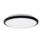 GloboStar® TUFFIN 60996 Πλαφονιέρα Οροφής LED 24W 2760lm 120° AC 220-240V Αδιάβροχη IP54 Φ30 x Υ6.5cm Ψυχρό Λευκό 6000K - Μαύρο - Bridgelux Chips - 3 Years Warranty - Image 3