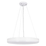 GloboStar® CASPER 61018 Κρεμαστή Πλαφονιέρα Οροφής LED CCT 76W 8372lm 120° AC 220-240V - Εναλλαγή Φωτισμού μέσω Τηλεχειριστηρίου All In One Ψυχρό Λευκό 6000k+Φυσικό Λευκό 4500k+Θερμό Λευκό 2700k Dimmable Φ45cm - Λευκό - 3 Years Warranty - Image 3