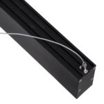 GloboStar® FELIX 61028-P Γραμμικό Κρεμαστό Φωτιστικό Linear LED CCT 54W 6500lm 120° AC 220-240V Μ120 x Π3.5 x Υ7cm - Εναλλαγή Φωτισμού μέσω Τηλεχειριστηρίου All In One Ψυχρό 6000k+Φυσικό 4500k+Θερμό 2700k Dimmable - Μαύρο - 3 Years Warranty - Image 5