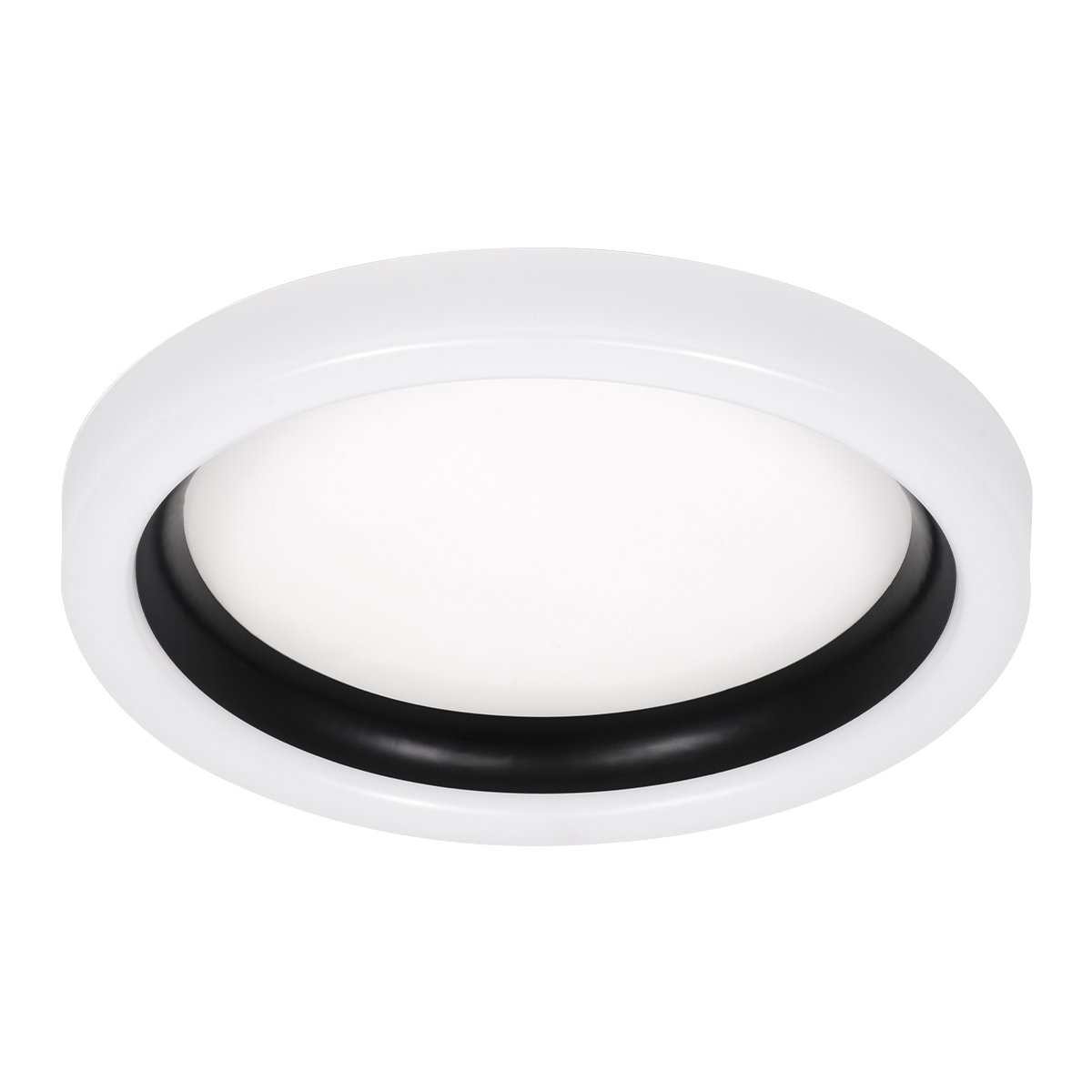 GloboStar® ARIANA 61034 Πλαφονιέρα Οροφής Κύκλος LED CCT 55W 6376lm 120° AC 220-240V - Εναλλαγή Φωτισμού μέσω Τηλεχειριστηρίου All In One Ψυχρό Λευκό 6000k+Φυσικό Λευκό 4500k+Θερμό Λευκό 2700k Dimmable Φ48cm - Μαύρο - 3 Years Warranty - Image 2