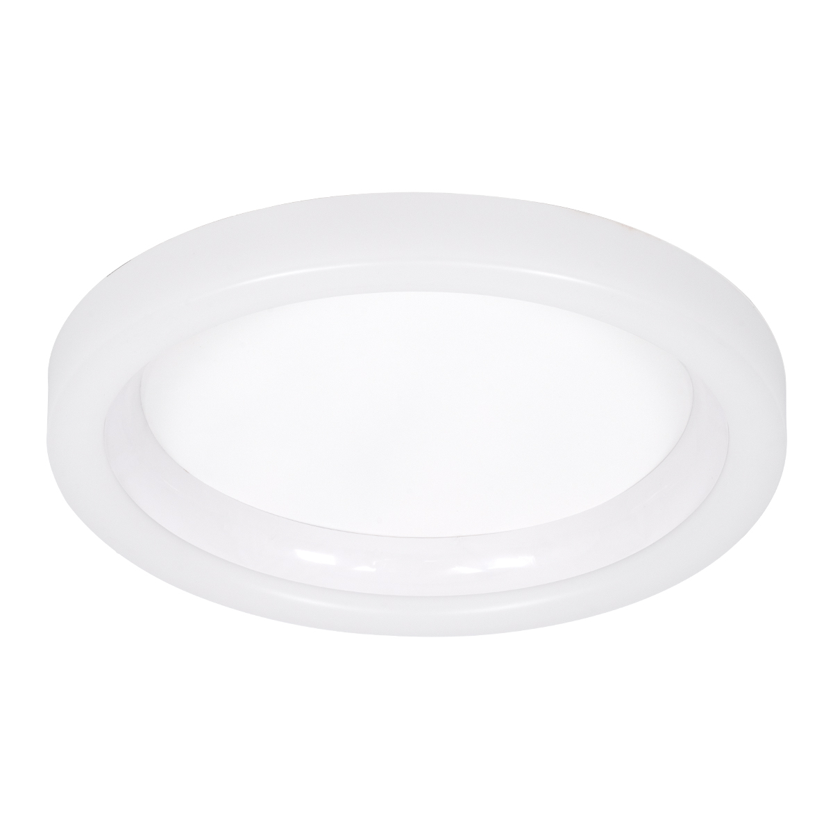 GloboStar® ARIANA 61035 Πλαφονιέρα Οροφής Κύκλος LED CCT 55W 6376lm 120° AC 220-240V - Εναλλαγή Φωτισμού μέσω Τηλεχειριστηρίου All In One Ψυχρό Λευκό 6000k+Φυσικό Λευκό 4500k+Θερμό Λευκό 2700k Dimmable Φ48cm - Λευκό - 3 Years Warranty - Image 2