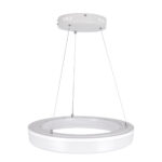 GloboStar® ARIANA 61038 Κρεμαστή Πλαφονιέρα Οροφής Κύκλος LED CCT 55W 6376lm 120° AC 220-240V - Εναλλαγή Φωτισμού μέσω Τηλεχειριστηρίου All In One Ψυχρό Λευκό 6000k+Φυσικό Λευκό 4500k+Θερμό Λευκό 2700k Dimmable Φ48cm - Λευκό - 3 Years Warranty - Image 5