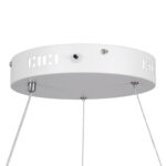 GloboStar® ARIANA 61038 Κρεμαστή Πλαφονιέρα Οροφής Κύκλος LED CCT 55W 6376lm 120° AC 220-240V - Εναλλαγή Φωτισμού μέσω Τηλεχειριστηρίου All In One Ψυχρό Λευκό 6000k+Φυσικό Λευκό 4500k+Θερμό Λευκό 2700k Dimmable Φ48cm - Λευκό - 3 Years Warranty - Image 8
