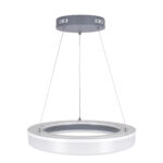 GloboStar® ARIANA 61039 Κρεμαστή Πλαφονιέρα Οροφής Κύκλος LED CCT 55W 6376lm 120° AC 220-240V - Εναλλαγή Φωτισμού μέσω Τηλεχειριστηρίου All In One Ψυχρό Λευκό 6000k+Φυσικό Λευκό 4500k+Θερμό Λευκό 2700k Dimmable Φ48cm - Ανθρακί - 3 Years Warrant - Image 5