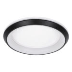 GloboStar® MELINA 61040 Πλαφονιέρα Οροφής Κύκλος LED CCT 55W 6376lm 120° AC 220-240V - Εναλλαγή Φωτισμού μέσω Τηλεχειριστηρίου All In One Ψυχρό Λευκό 6000k+Φυσικό Λευκό 4500k+Θερμό Λευκό 2700k Dimmable Φ48cm - Μαύρο - 3 Years Warranty - Image 2